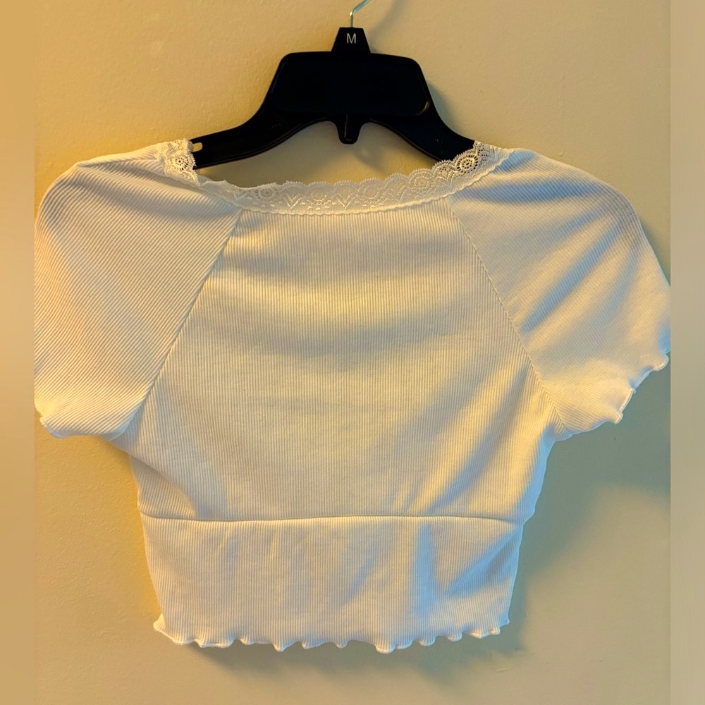 Two big girl 14 Y Ribbed Raglan Sleeve Ruffle T-Shirt - Picture 13 of 15